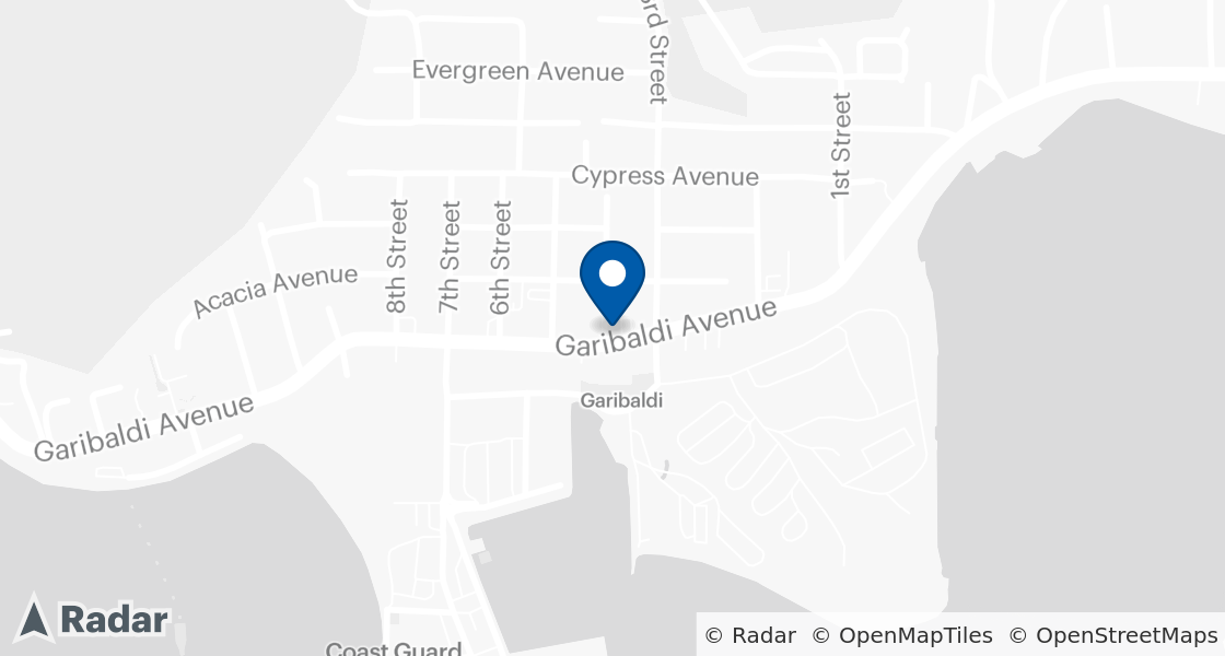 Map of Dairy Queen Location:: 312 Garibaldi Ave, Garibaldi, OR, 97118-1312